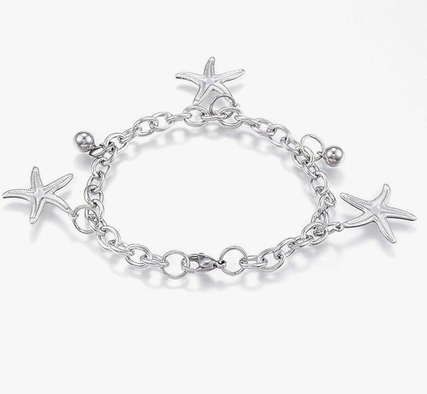 Stainless Steel Starfish Bracelet