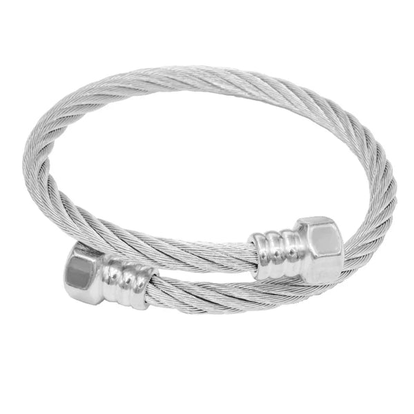 Stainless Steel Bolt Wire Bangle