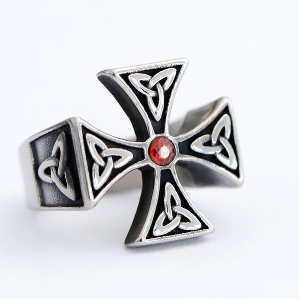 Stainless Steel Odin Trinity Celtic Knot Ring