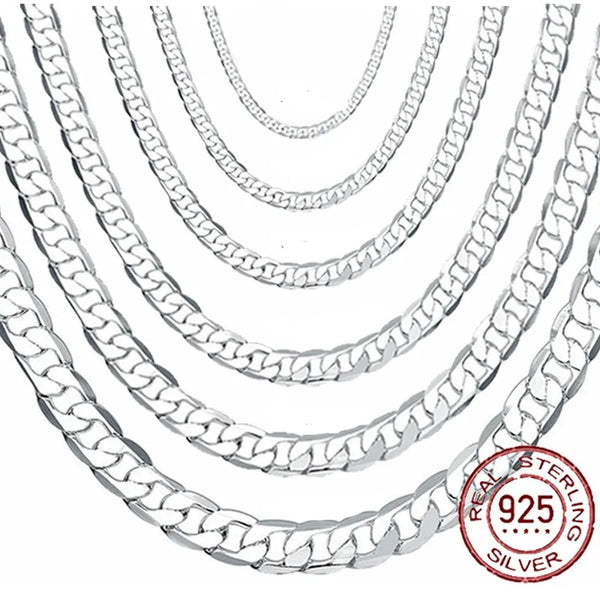Sterling Silver Cuban Link Chains