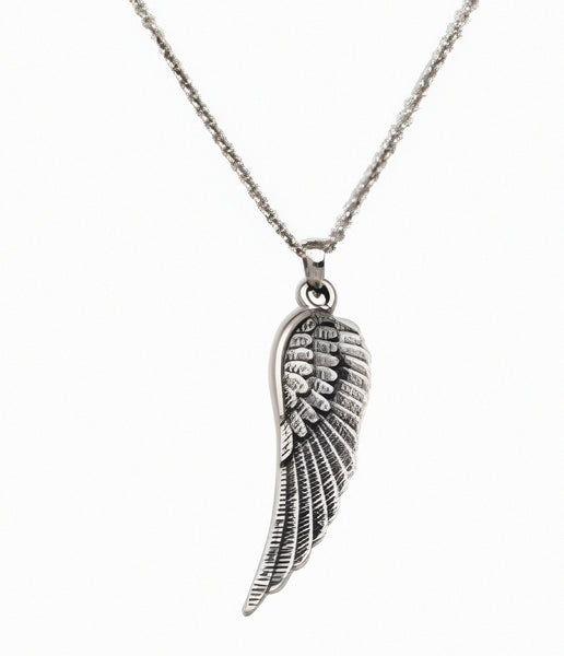 Sterling Silver Large Angelwing  Pendant/Necklace