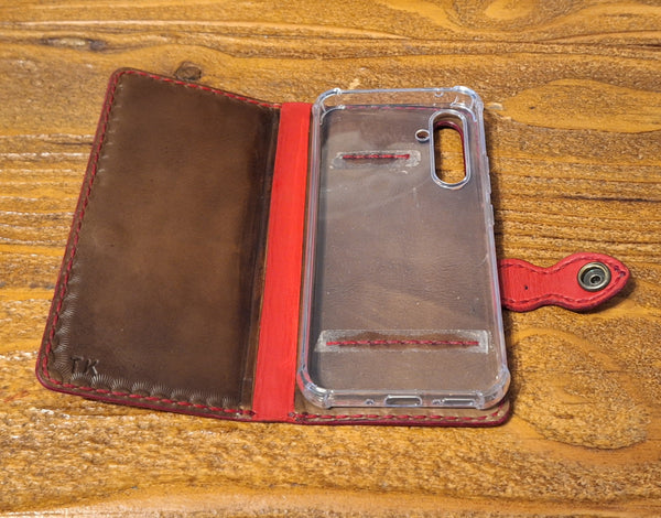 Genuine Leather Custom  Handmade Cellphone Cover