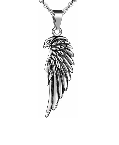 Stainless Steel Eagle Head Wing Pendant