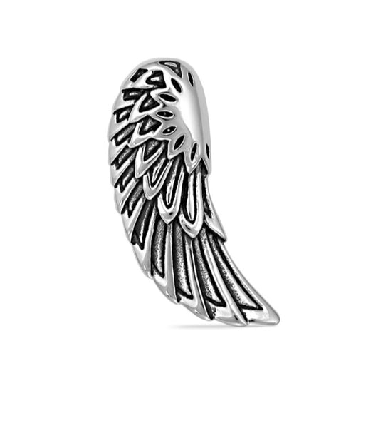 Stainless Steel Single Angel  Wing Necklace