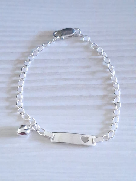 Sterling Silver Ladies ID Bracelet