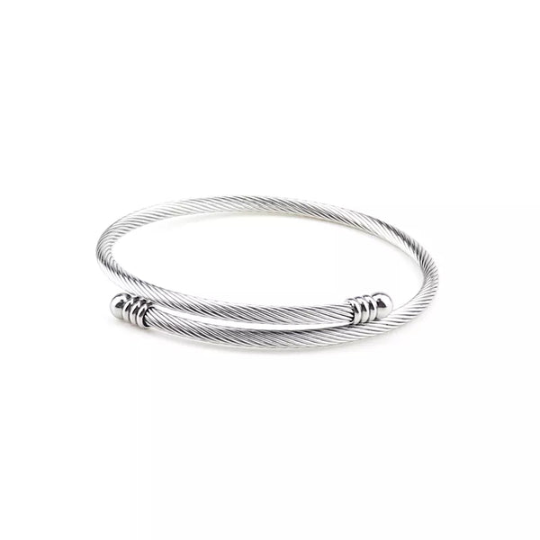 Stainless Steel 3mm Wire Bangle