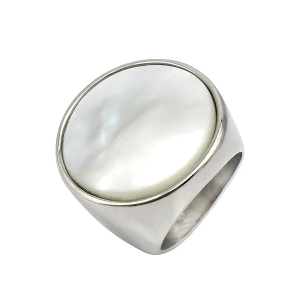 Stainless Steel MOP Shell Ring