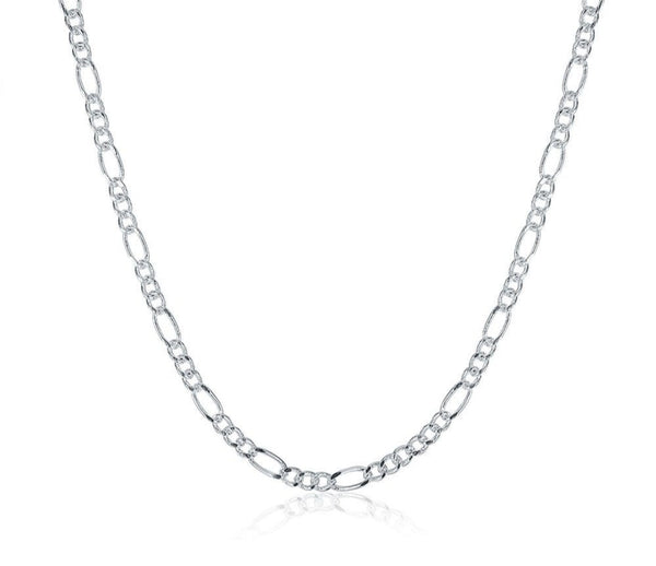 Stainless Steel 1mm Figaro Chain Necklace
