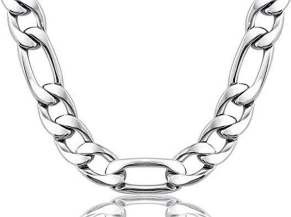 Stainless Steel 10mm  Figaro Chain Necklace