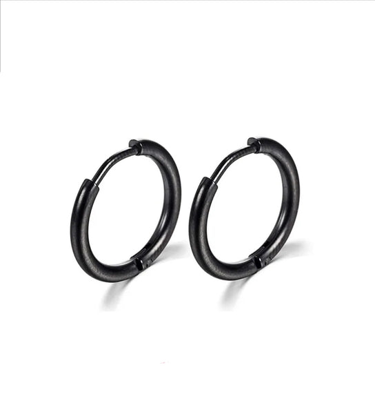Stainless Steel 15mm Hoop Earrings