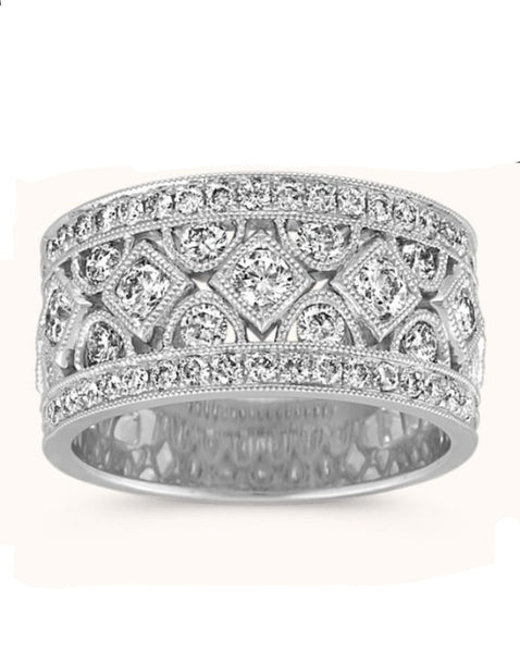 Sterling Silver CZ Paved Ring