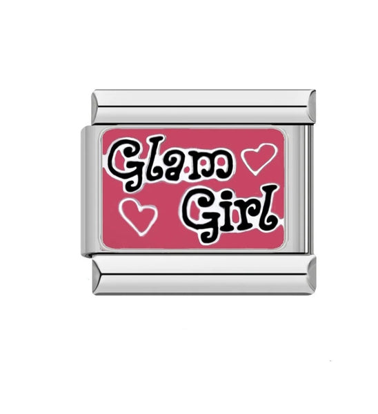 Glam Girl 9mm Charm,Stainless Steel