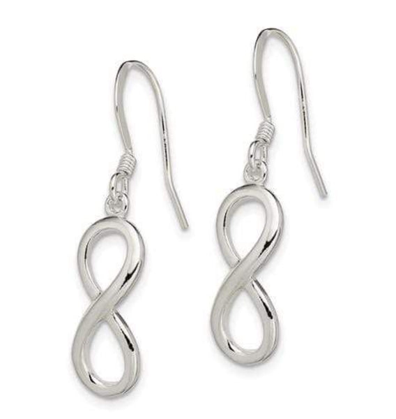 Sterling Silver Infinity Hanging Earrings