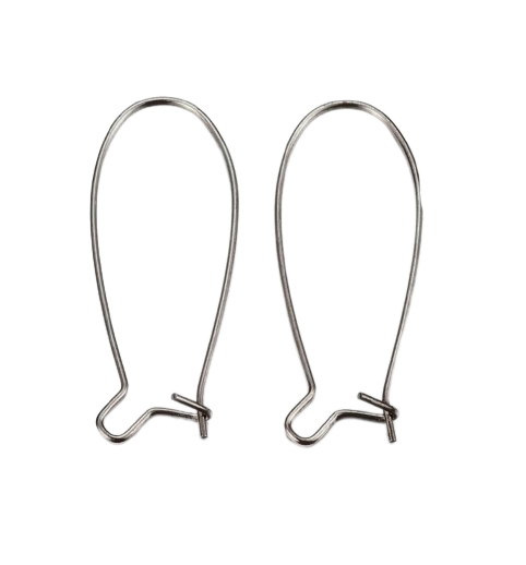 Stainless Steel Kidney Ear Wire Earring Hooks