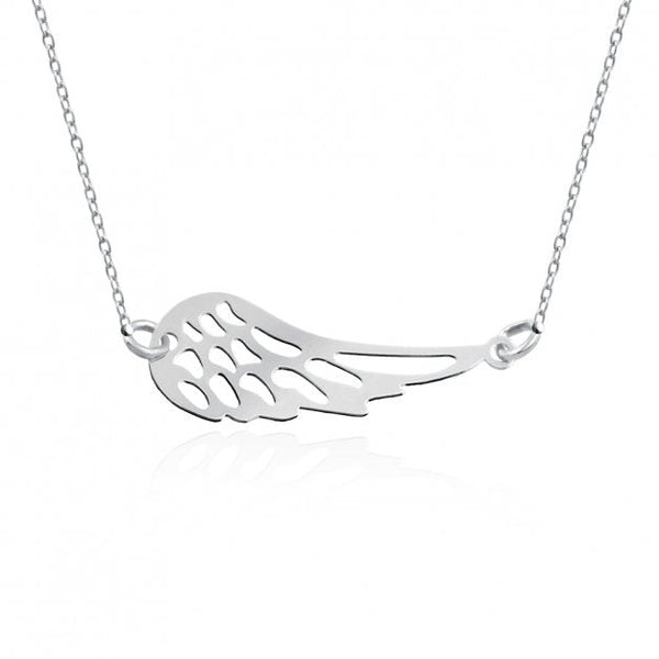 Sterling Silver Single Angel Wing Bracelet
