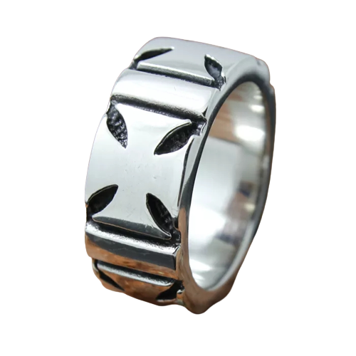Stainless Steel Iron Cross Band