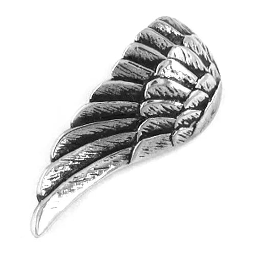Stainless Steel Curved Angel  Wing Necklace