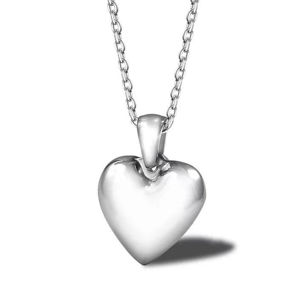 Small Solid Heart Necklace