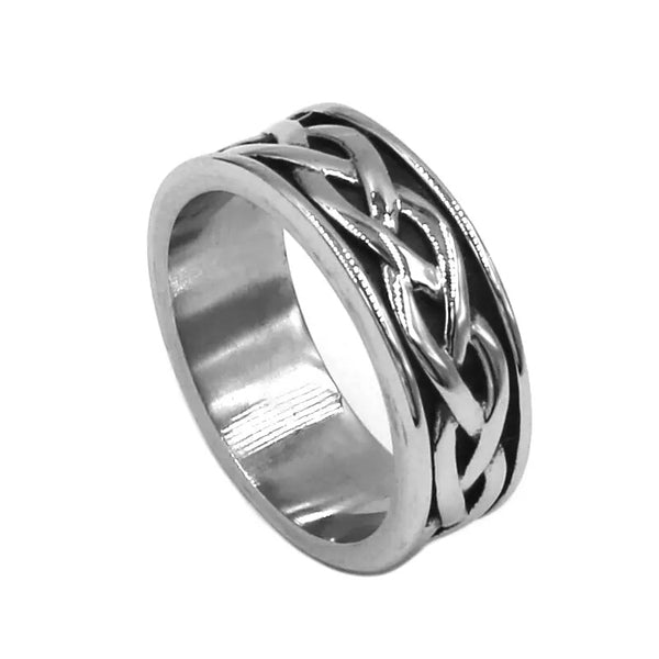 Stainless Steel Celtic Knot Wedding Ring