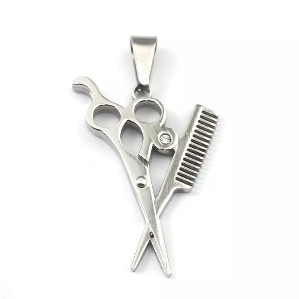 Comb  Scissors Necklace