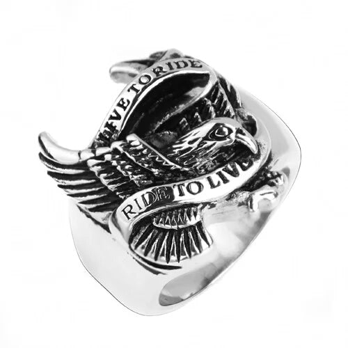 Live to Ride Eagle Ring