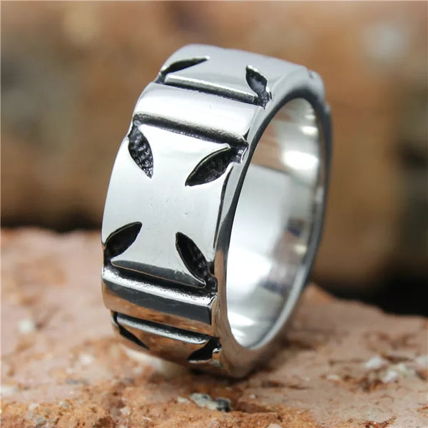 Stainless Steel Iron Cross Band