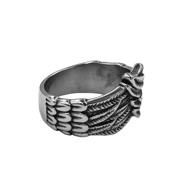 Stainless Steel Eagle Wing Ring
