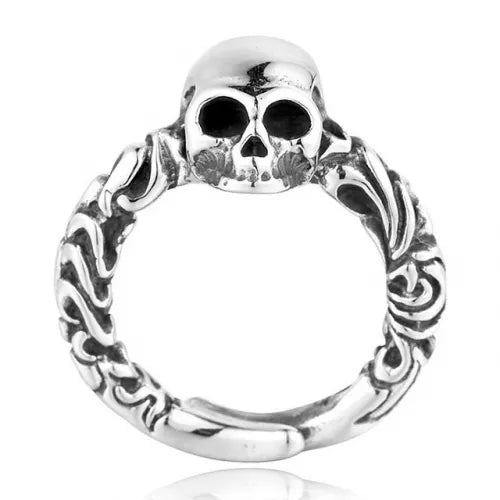Stainless Steel Ladies Skull Ring