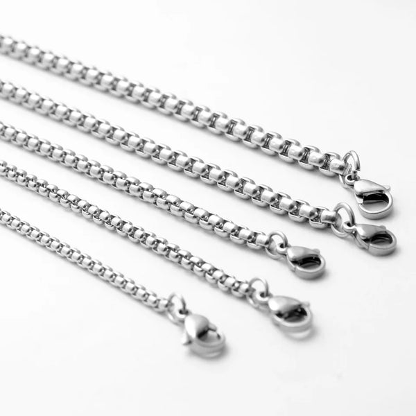 Stainless Steel 3mm Rolo Chain Necklace