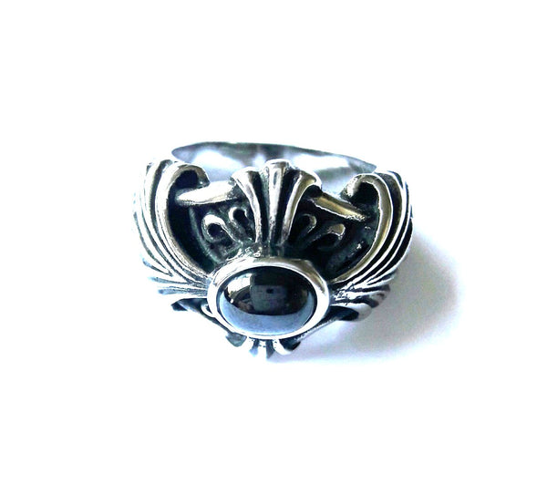 Stainless Steel Futuristic Medieval Ring