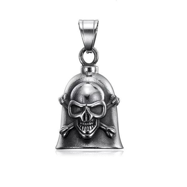Stainless Steel Skull Crossbone Guardian Bell
