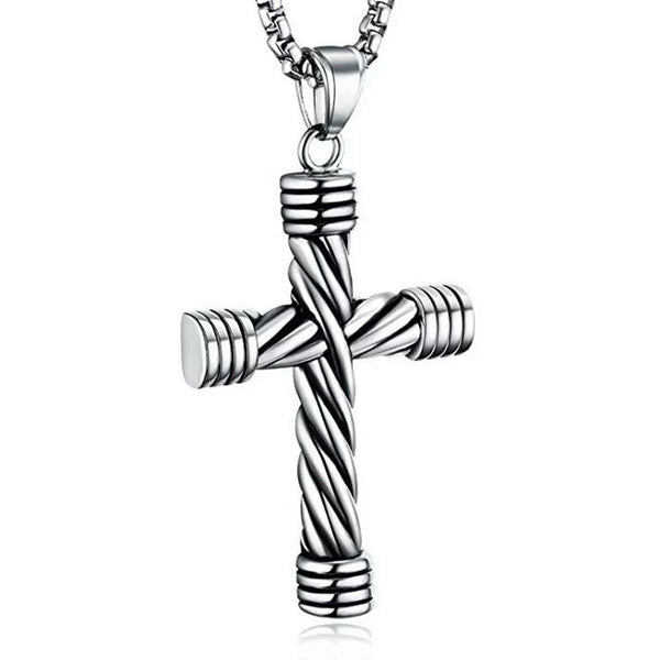Twisted Cross Pendant/Necklace