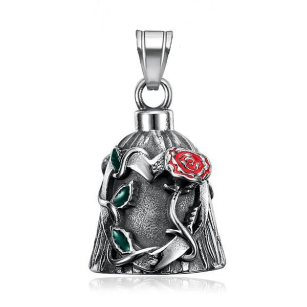 Stainless Steel Rose Vain  Heart Guardian Bell