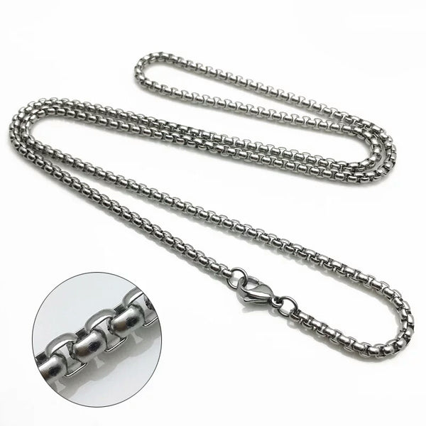 Stainless Steel 5mm Rolo Chain Necklace