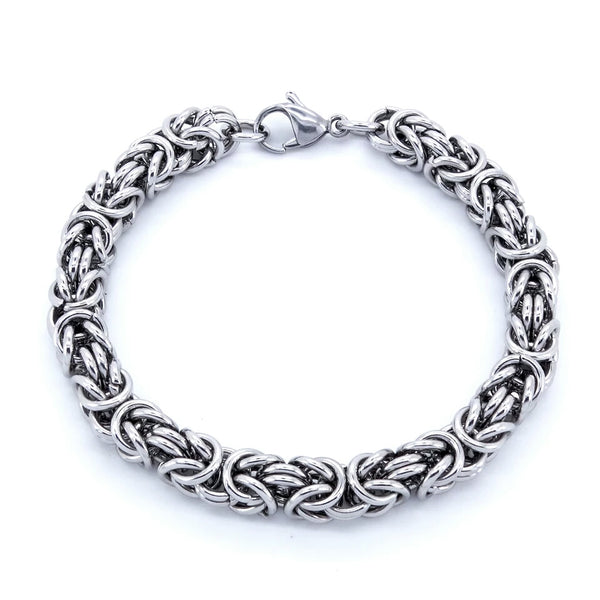 Stainless Steel 10mm Weaved  Chain  Bracelet