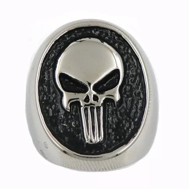 Stainless Steel Punisher Ring