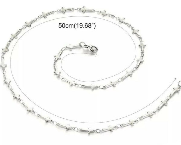 Cross Necklace & Bracelet Set