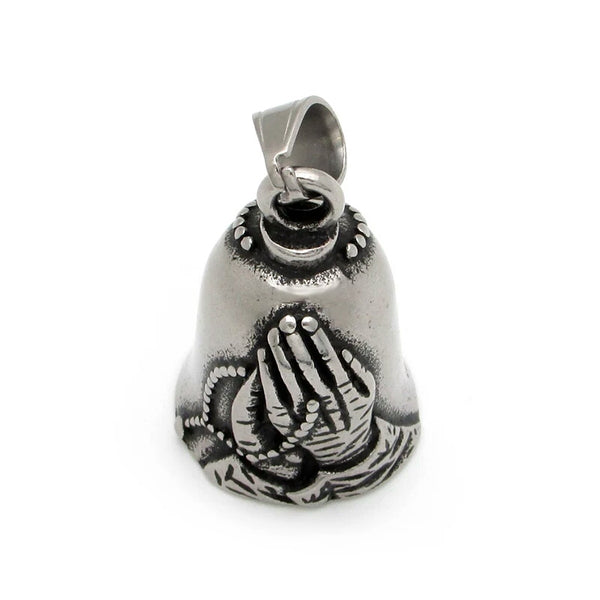 Stainless Steel Praying Hands Guardian Bell