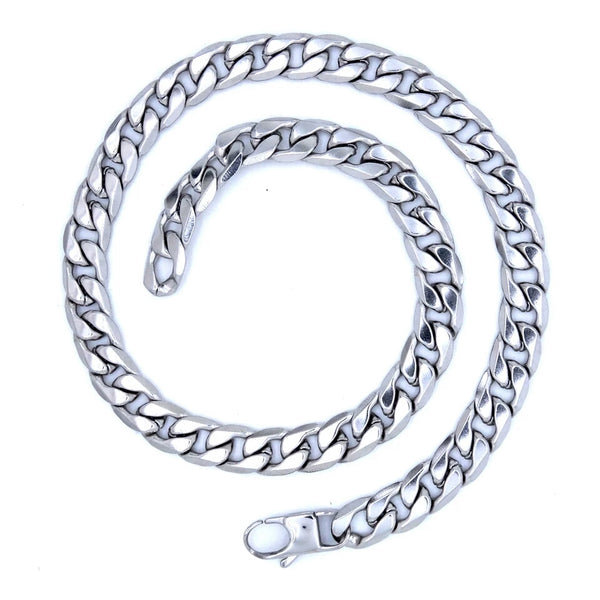 6mm Cuban Link Chain Necklace Stainless Steel