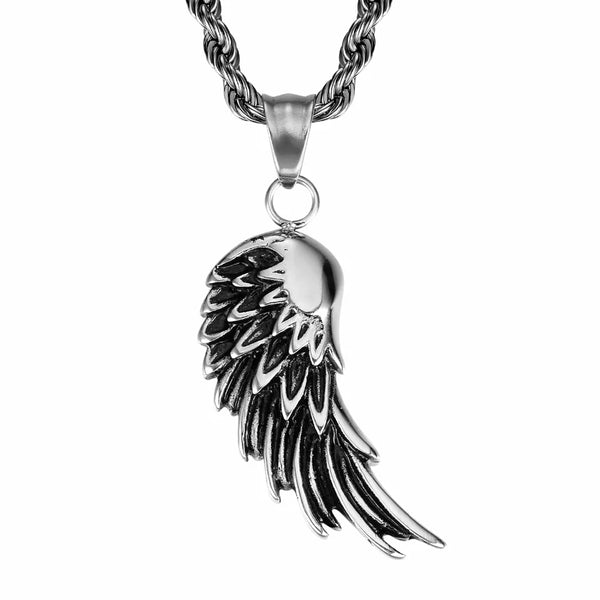 Single Angel Wing Necklace