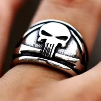 Stainless Steel Punisher  Ring