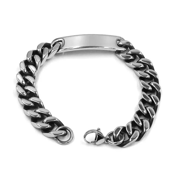 Stainless Steel 10mm Name Engravable  Bracelet