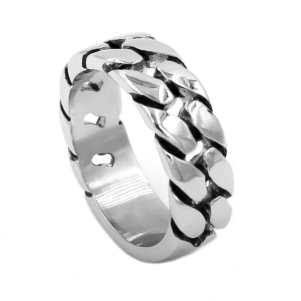 Stainless Steel Chain  Wedding Band Ring