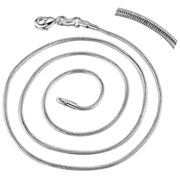 Stainless Steel 1mm Flat Snake Chain