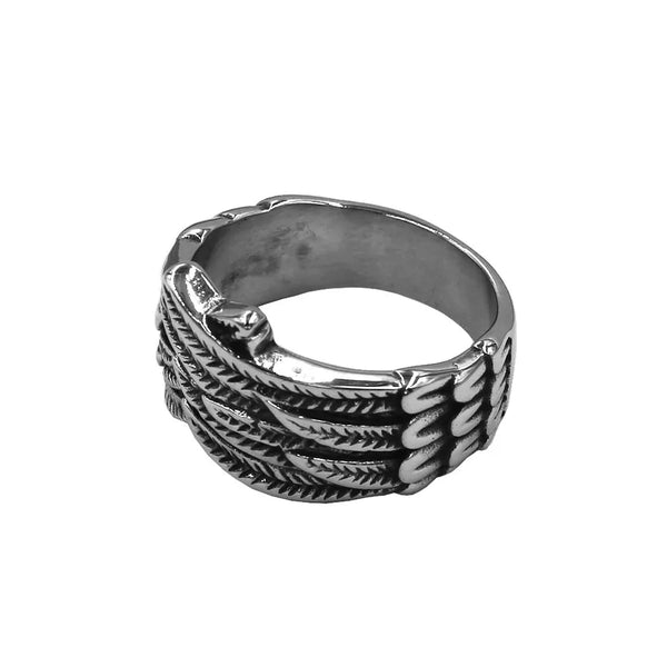 Stainless Steel Eagle Wing Ring