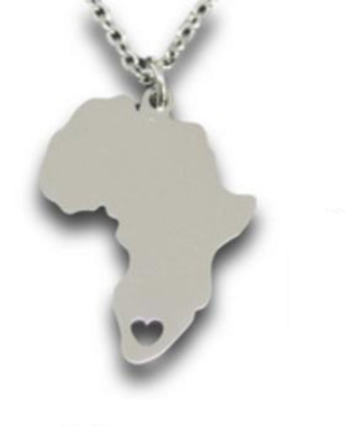 Sterling Silver Africa Necklace