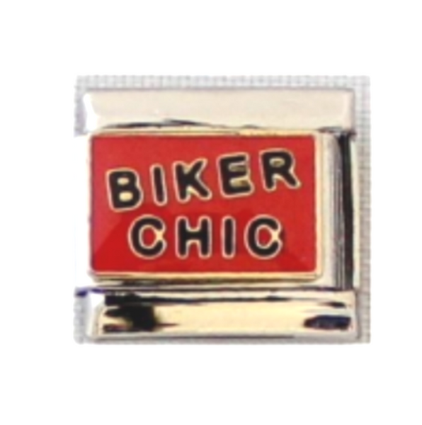 Stainless Steel Biker Chick Nomination Style Link