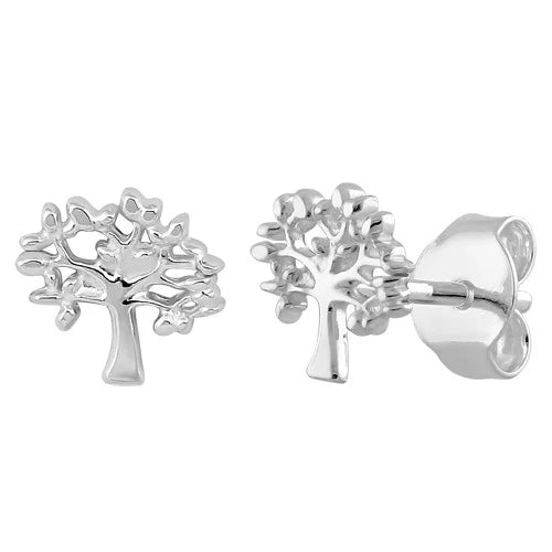 Petite Tree of life Earrings,Sterling Silver