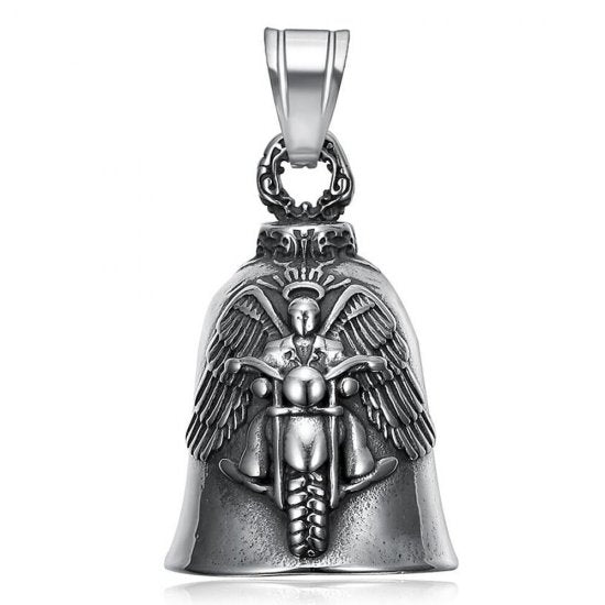 Stainless Steel Rider Angel Guardian Bell