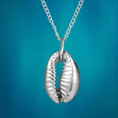 Sterling Silver Cowrie Shell Necklace